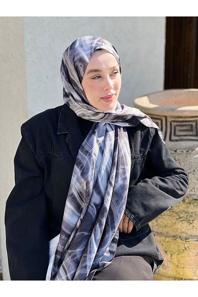 Modakaşmir Marble Pattern Twill Shawl