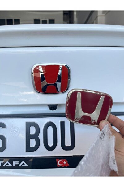 TAN OTO GARAGE Honda Civic Fd6 Uyumlu 2006-2012 Arka Bagaj Kırmızı Logo