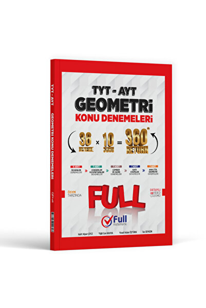 Full Matematik Yayınları TYT AYT Full Geometri 36 x 10 Branş Denemeleri