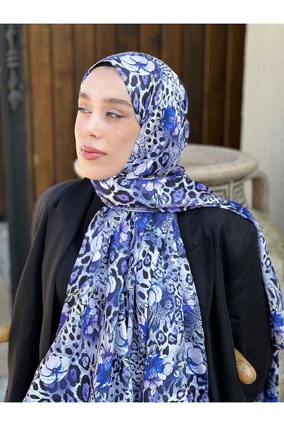 Modakaşmir Şal din twill cu model fluor