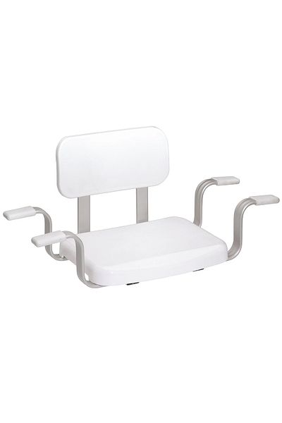 Generic Plastic Bathtub Seat With Backrest Size: 52-62 Cm Weight Capacity: 130 Kg