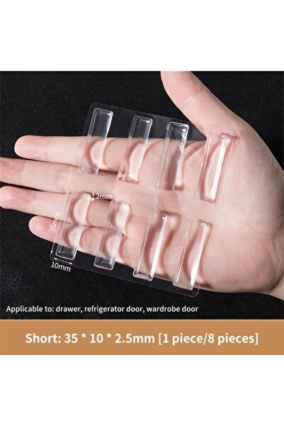 Choice وسادات مطاطية سيليكون ذاتية اللصق لباب خزانة المطبخ مقاس 35×10×2 مم لل...