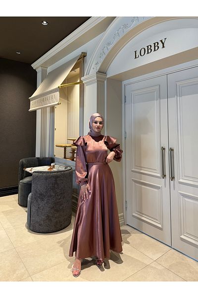 berre yazıcı Βραδινό φόρεμα Eliza Dusty Rose Hijab