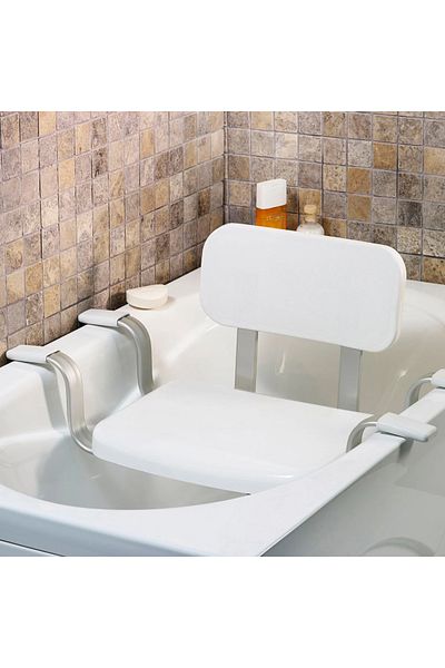 Generic Plastic Bathtub Seat With Backrest Size: 52-62 Cm Weight Capacity: 130 Kg