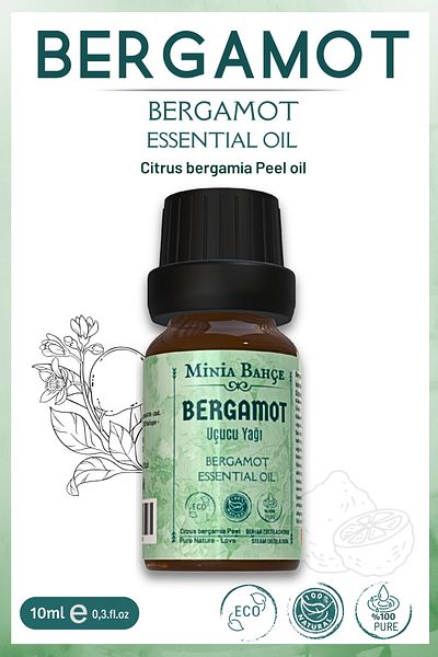 Minia Bahçe Bitki ve Sanat Atölyesi Bergamot Essential Oil |   10ml – 100% Pure & Natural