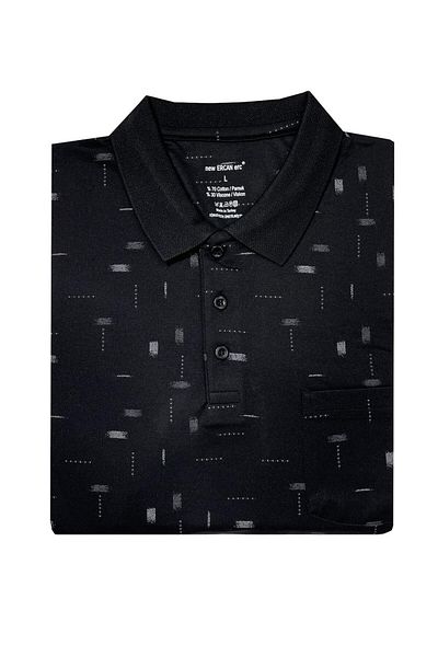 Ercan Ανδρικό κοντομάνικο μπλουζάκι Classic Fit με γιακά-7240