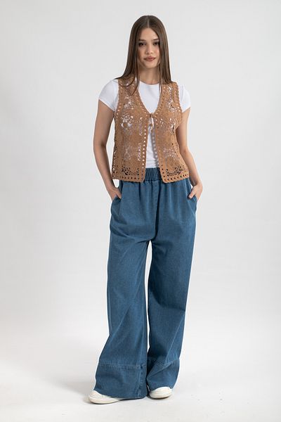 Hatun Atila سترة Hatunatila النسائية من الأكريليك Süzene المنك - 5157