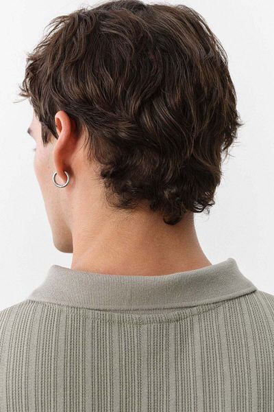 H&M Slim Fit Textured Jersey Polo Shirt