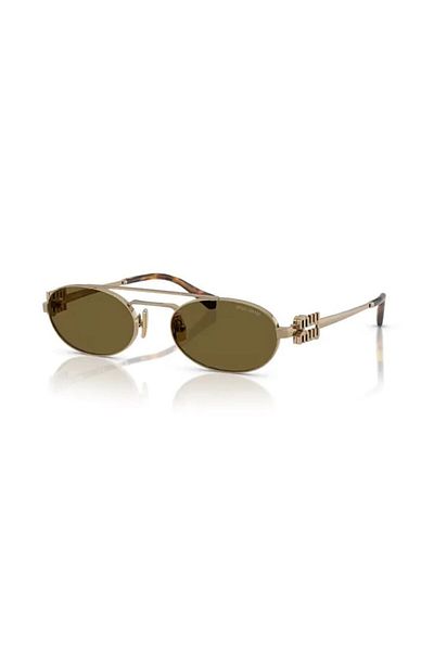 Miu Miu Mu54Zs 7Oe09Z Oval Sunglasses