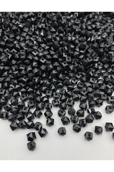 PASAMİA Cube Black Beads 14 mm 50 gr ( 53 Pieces )