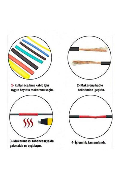 jetfast 164 Pieces Set Heat Shrink Tubing Cable Protector Sleeve