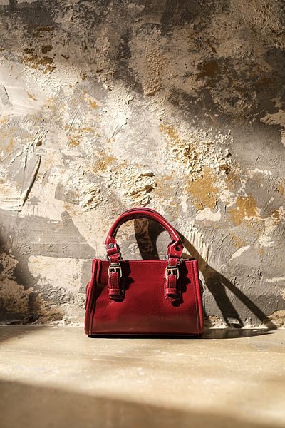 Çantacımstore Women's Mini Tote Bag - Claret Red 030325
