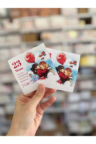 eylülün etiket fabrikası 23 April National Sovereignty and Children's Day Themed 30 Cards