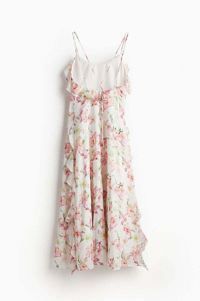 H&M Flounce-trimmed strappy dress