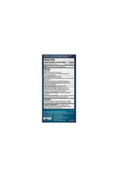 Unisom Nighttime Sleep-Aid Gels Diphenhydramine HCI 50mg, 00 Count