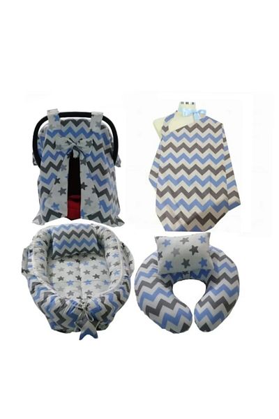 4 Baby Baby Sleeping Bed Pacifier support, stroller Cover, breastfeeder. bib