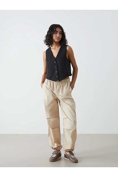 LC Waikiki Black V-Neck Women's Classic Vest