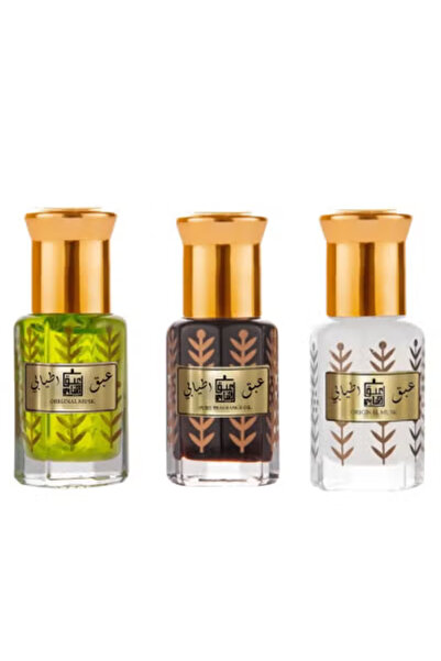abaq atyabi تولات عطريه مركزه، مسك ابيض، خشب العود، الريحان، 6x3 مل