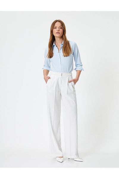 Koton Cămașă clasică cu mânecă lungă, cu nasturi, slim fit
