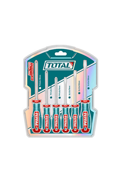 TOTAL tools 6 Pcs screwdriver set S2 TKSDS0626