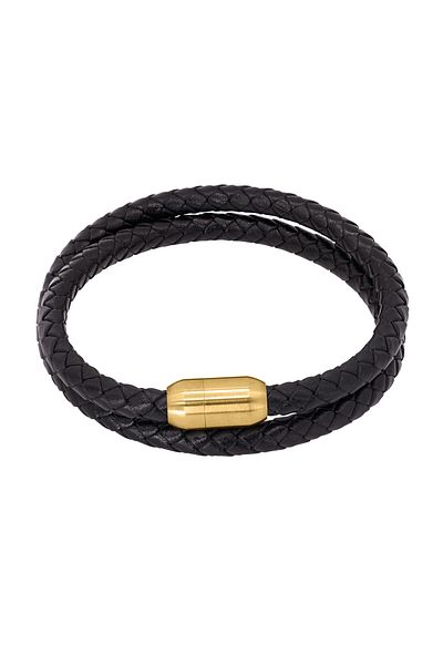 Heideman Lederarmband Herren Lux goldfarben Basic, casual, sportlich