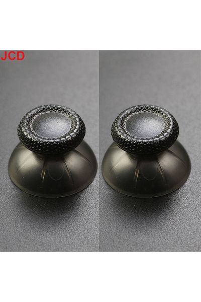 JCD أسود JCD 2 قطعة عصا تحكم تناظرية ثلاثية الأبعاد لوحدة تحكم PS5، أغطية عصي الإبهام التناظرية لعبة الفطر H