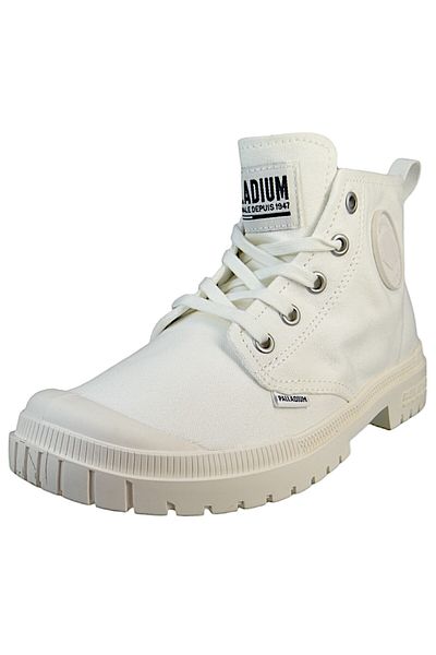 Palladium Damen High Sneaker Pampa SP20 HI CVS 76838-116-M Weiß Star White Baumwolle