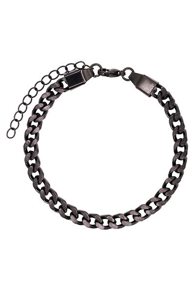 Heideman Gliederarmband Herren Zack schwarz farben modisch