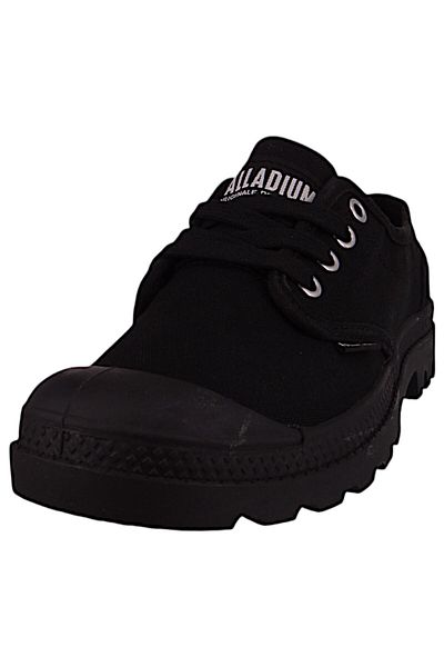 Palladium Damen Low Sneaker Pampa OX Low Top 92351-008-M Schwarz  Black Baumwolle