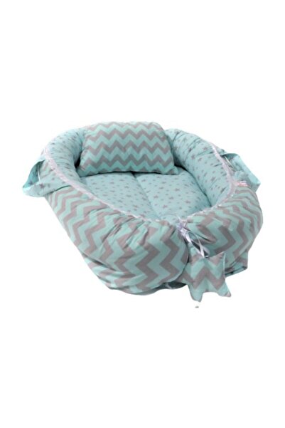 Bambaşka Babynest Bebek Uyku Yatağı Ve Yastağı %100 Pamuk