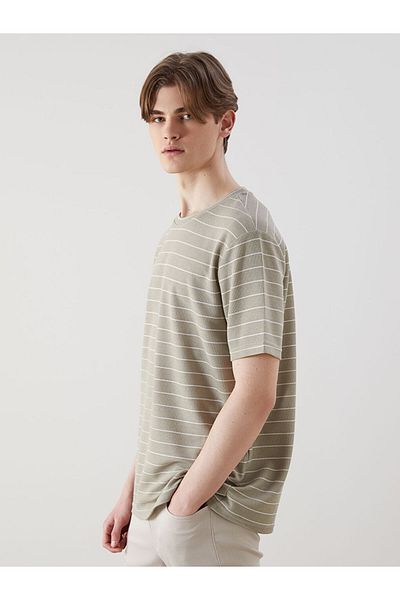 LC Waikiki Crew Neck Striped Men's T-Shirt