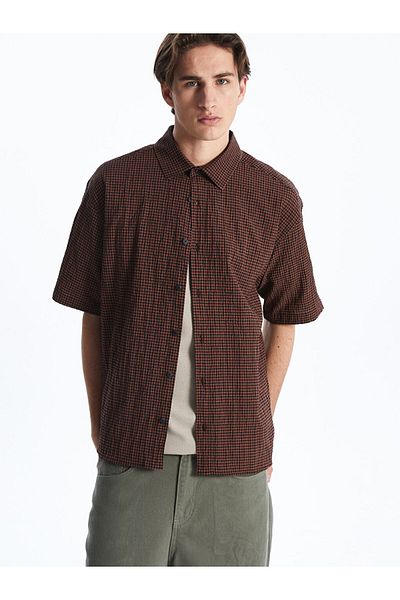 LC Waikiki Ανδρικό κοντομάνικο πουκάμισο XSIDE Comfortable Fit