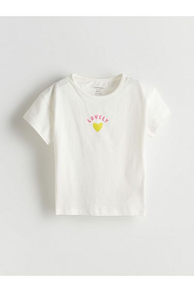 LC Waikiki Heart Printed Baby Girl T-Shirt and Leggings 2 Pack