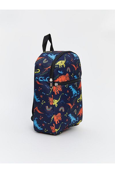 LC Waikiki Lcw Eco Navy Blue Dinosaur Printed Boy's School Bag