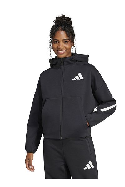 adidas Black Zip Jacket - Size L