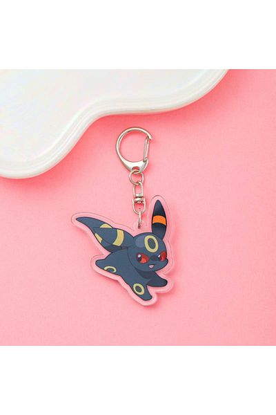 Miniso 5cm 5 Anime Pokémon Eevee Acrylic Keychain Accessaries Cartoon Funny Pendant Cute Creative Bag Charm