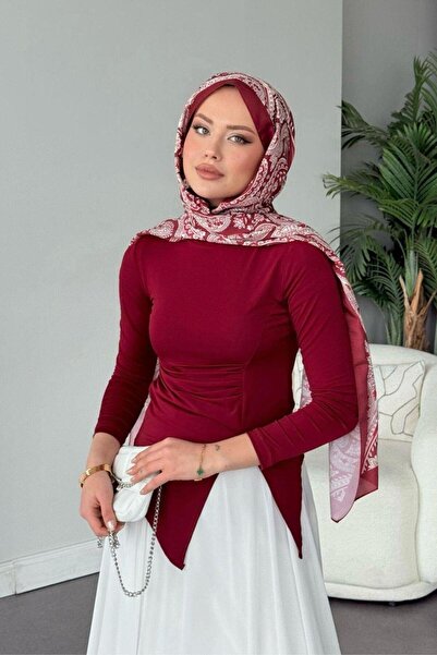 Şulemoda Giyim Μπλούζα Jessica - Βουργουνδία χρώμα