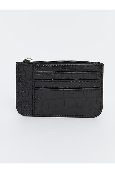LC Waikiki Black Leather Look Women's Wallet