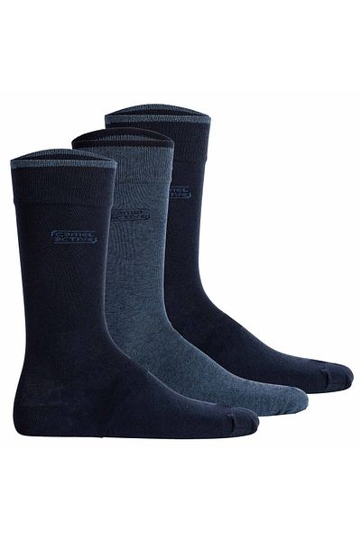 Camel Active Herrensocken, 3er-Pack - Box, Basic-Socken, Bio-Baumwolle