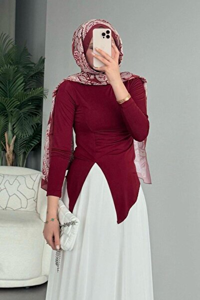 Şulemoda Giyim Μπλούζα Jessica - Βουργουνδία χρώμα