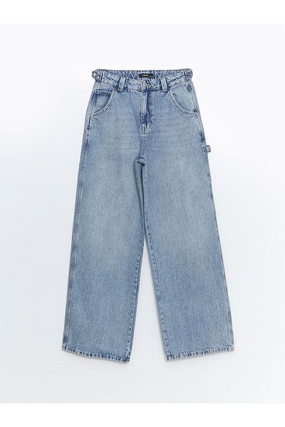 LC Waikiki Xside Blue Wideleg Women's Jean Pants