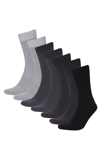 DeFacto Men's 7 Pack Long Socks L5952Azns