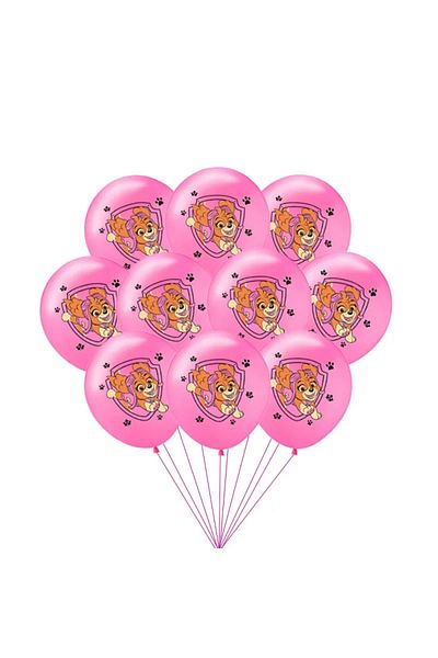 Choice set 12-10pcs Paw Dog Patrol Cartoon Balloons Marshall Chase Skye Everest 12inch Latex Globlos Toys C