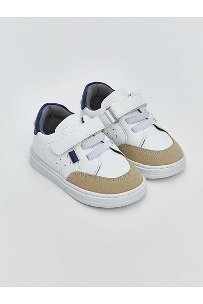 LC Waikiki Baby Boy First Step Shoes with Laces and Velcro