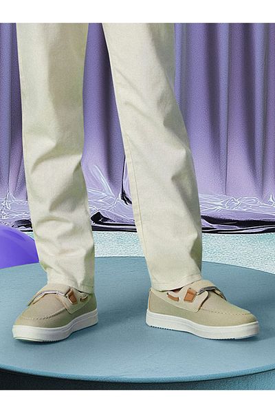 LC Waikiki Light Beige Velcro Boys Classic Shoes