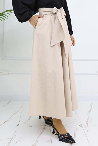 benguen Φιόγκος σε χρώμα πέτρας, προσωπική φούστα 2197