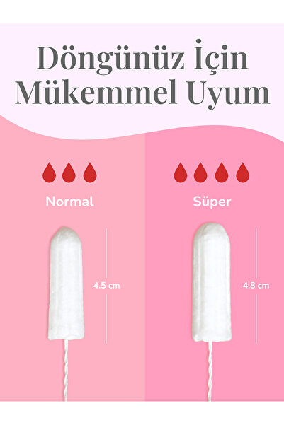 enroush self love self care period Süper Tampon I 100% Organik Pamuklu I 16 Adet