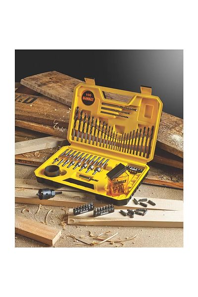 Dewalt Combination Drill Bit Set - 100 Pieces - Black Durable Case Included