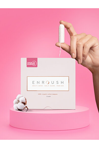 enroush self love self care period Süper Tampon I 100% Organik Pamuklu I 16 Adet