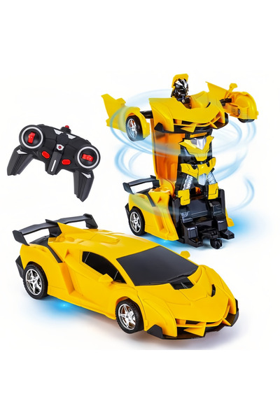 Yelajoy سيارة حيلة بجهاز تحكم عن بعد، مع جهاز تحكم عن بعد 2.4 جيجاهرتز، 3 بطا...